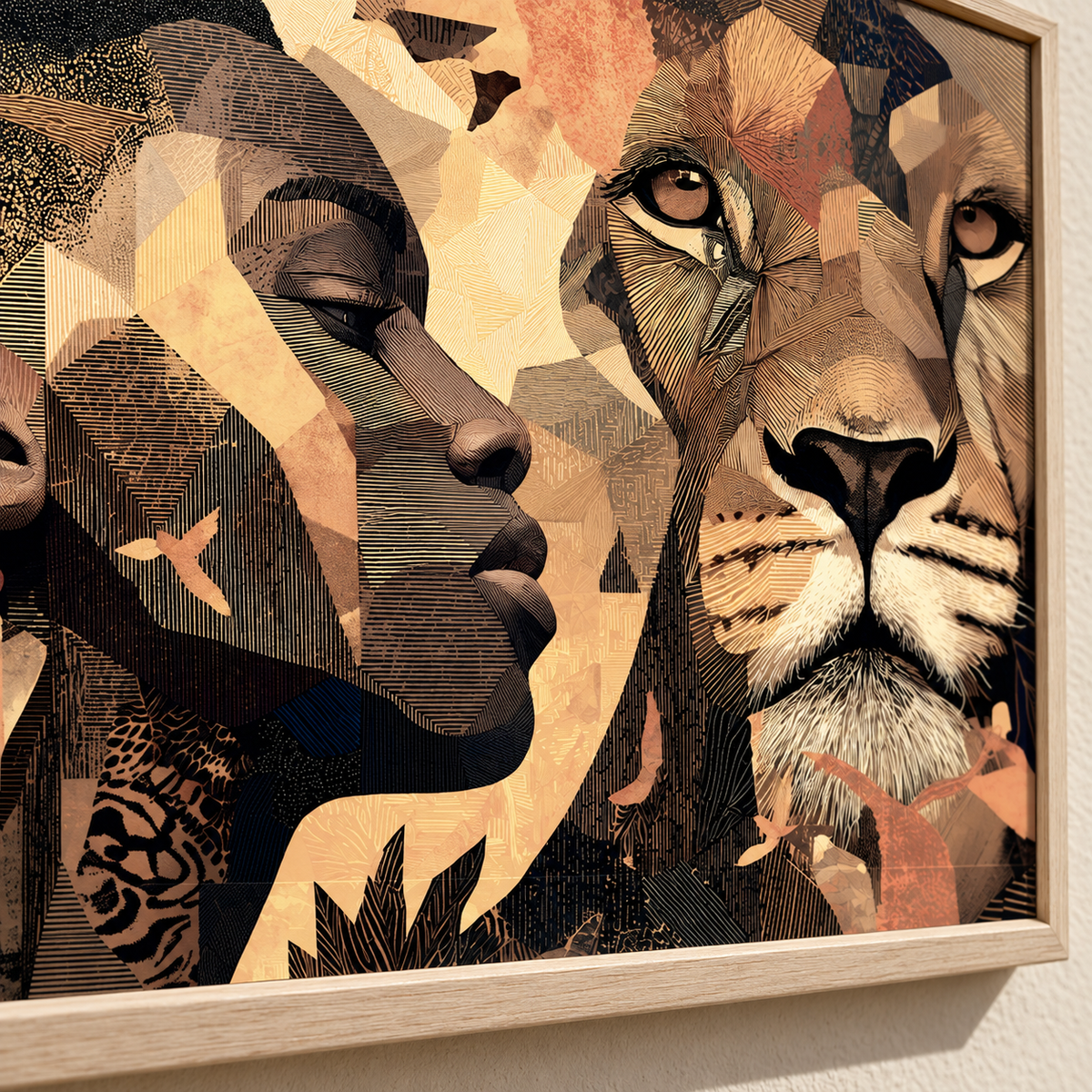 Tableau cadre en bois SAVANA