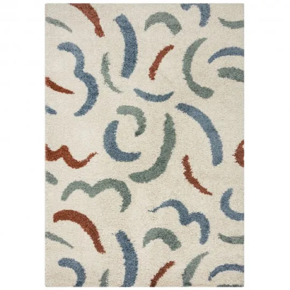 Tapis de salon moderne poils épais TWISTER