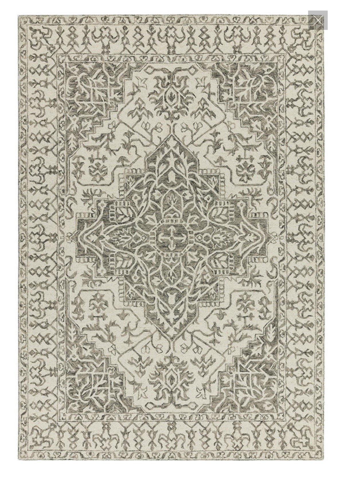 Alfombra de lana estilo oriental BONDI SMOKE