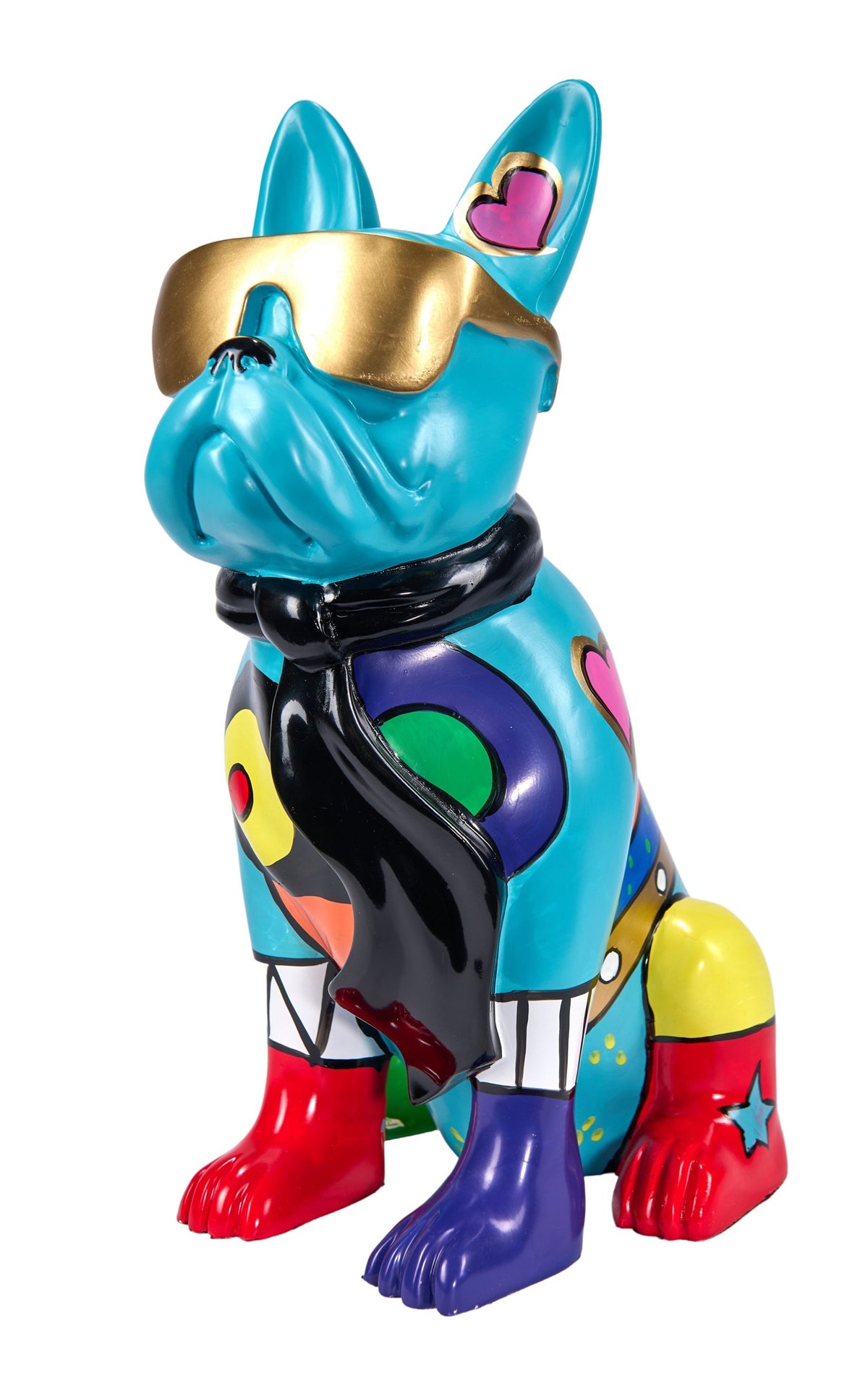 Sculpture moderne HIPPY DOG - 36 cm
