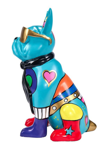 Sculpture moderne HIPPY DOG - 36 cm