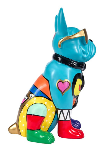 Sculpture moderne HIPPY DOG - 36 cm