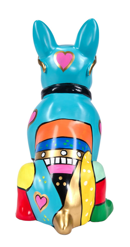 Sculpture moderne HIPPY DOG - 36 cm