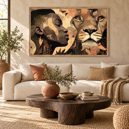 Tableau cadre en bois SAVANA