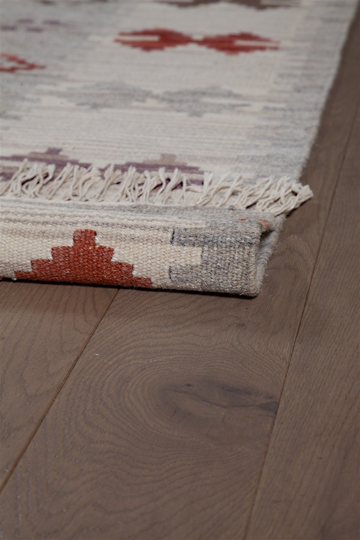 Alfombra kilim oriental de lana tejida a mano ZAGRA