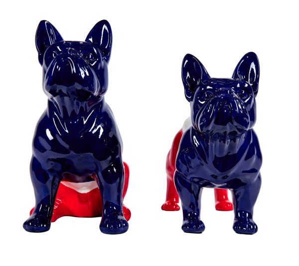 Sculpture statue moderne chiens PATRIOTES