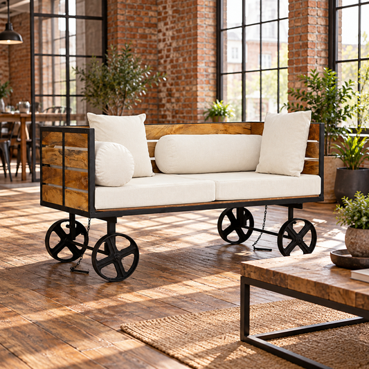 Sofá de estilo industrial INNO