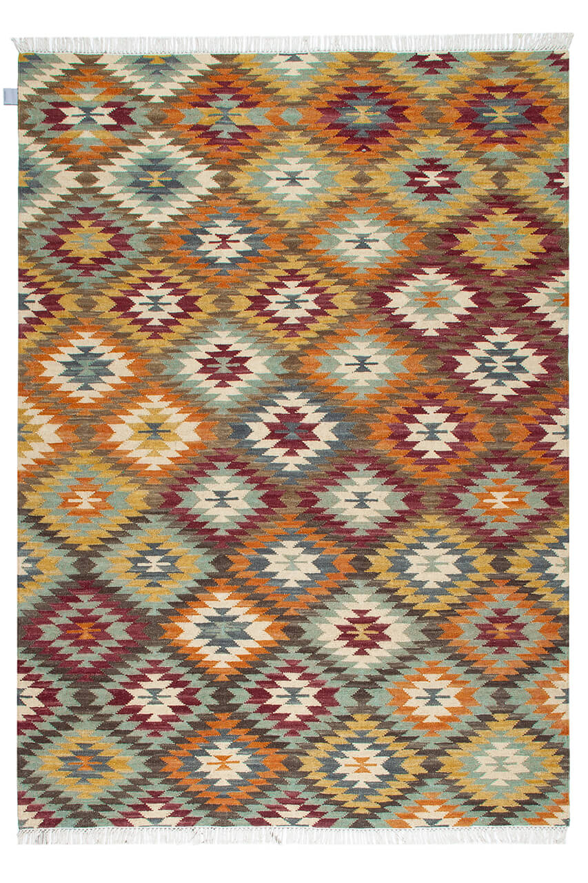 Alfombra kilim oriental de lana tejida a mano SOLAS