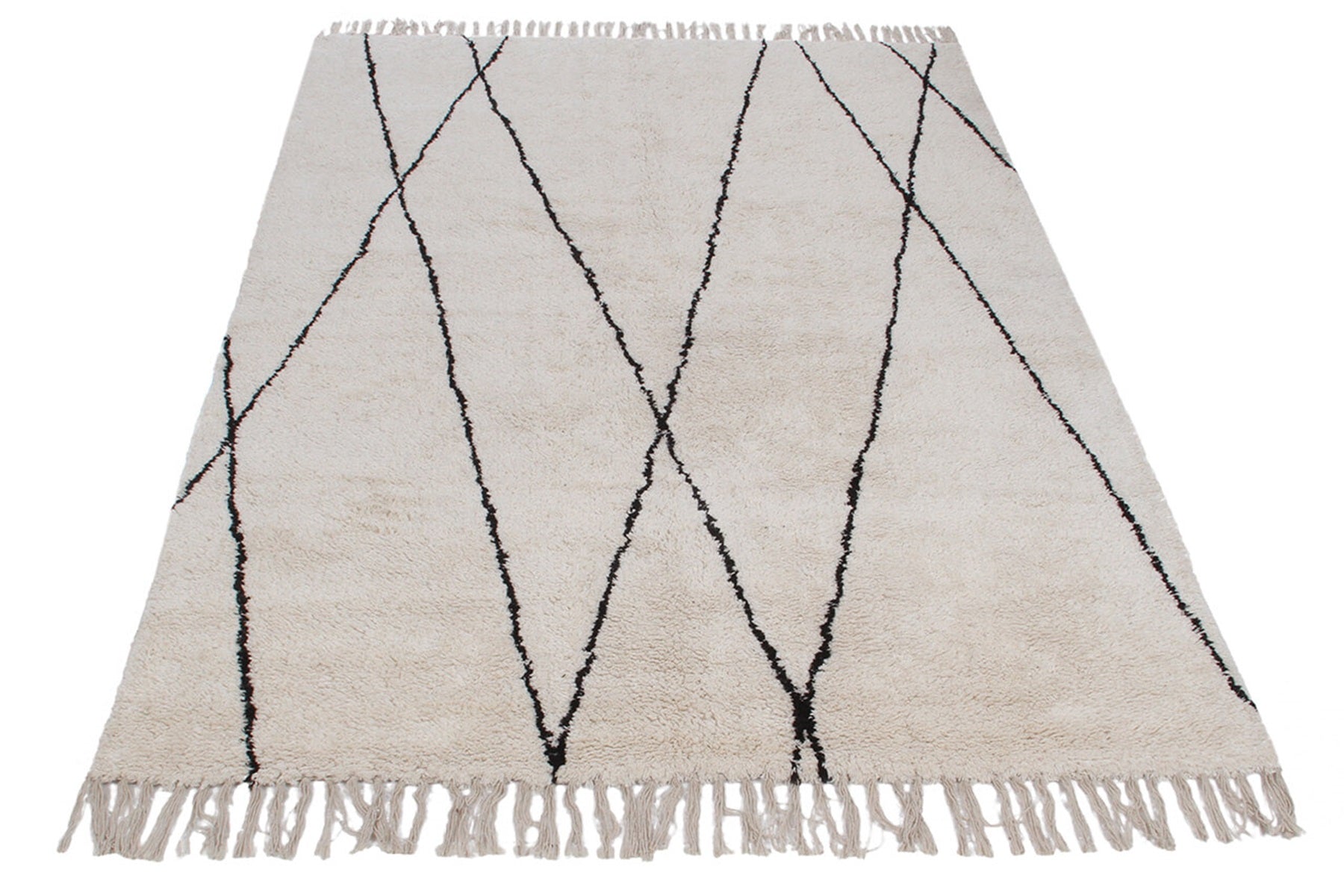 Tapis de style berbère tufté en coton REGA