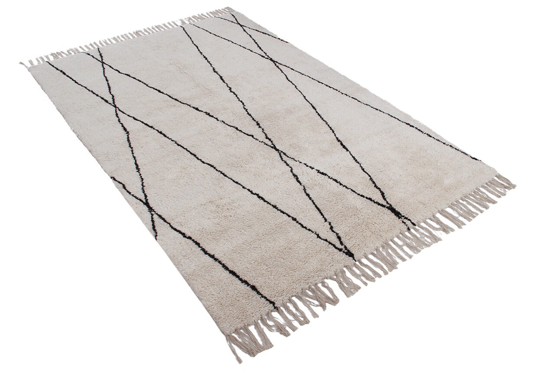 Tapis de style berbère tufté en coton REGA