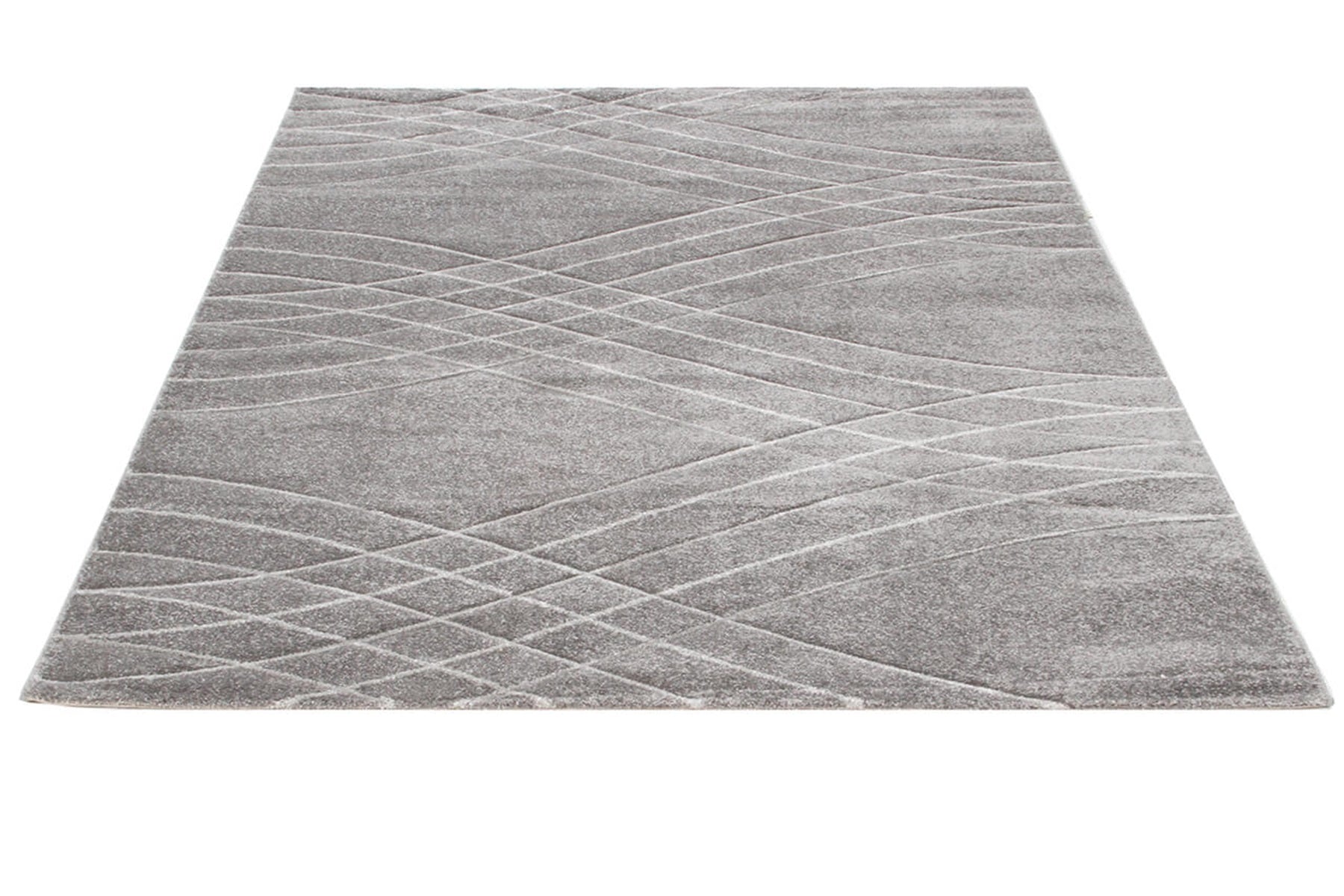 Tapis de salon moderne tissé plat BROWNIE
