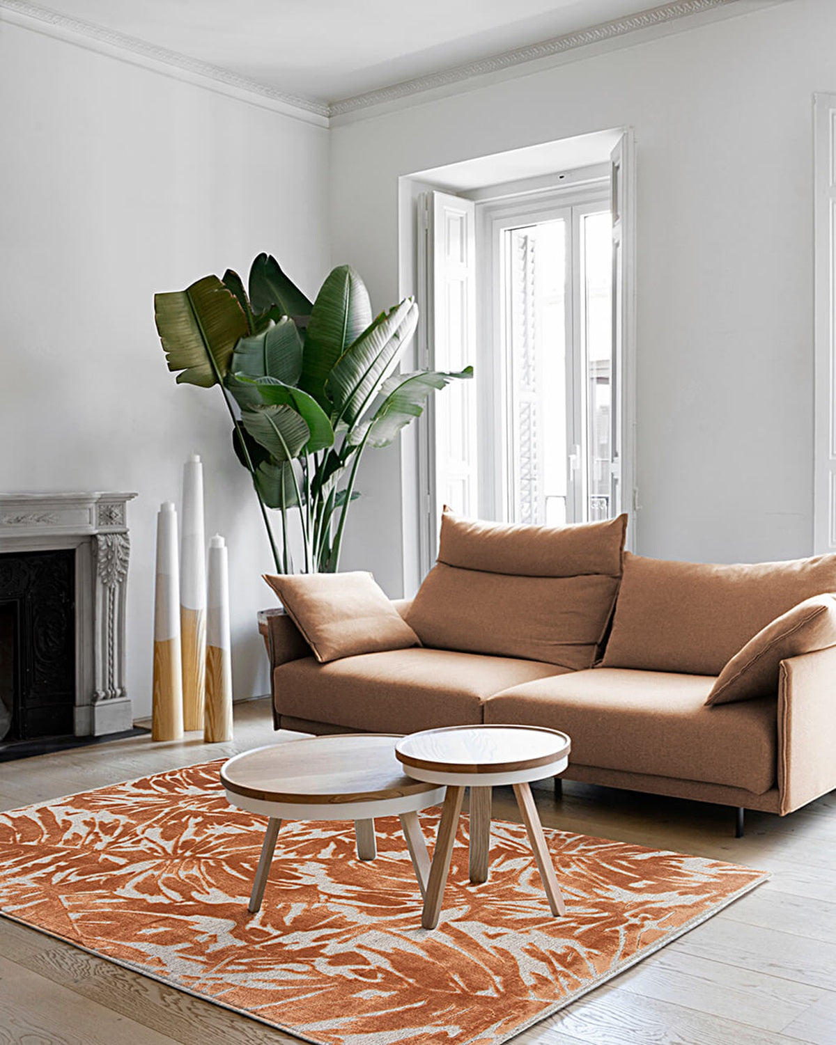 Tapis de salon moderne FOLIAGE