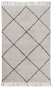 Tapis de style berbère tufté en coton CATAZ