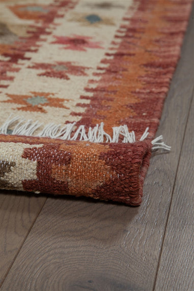 Kilim Oriental Fait Main En Laine - Multicolore, 205x152 Cm, Occasion