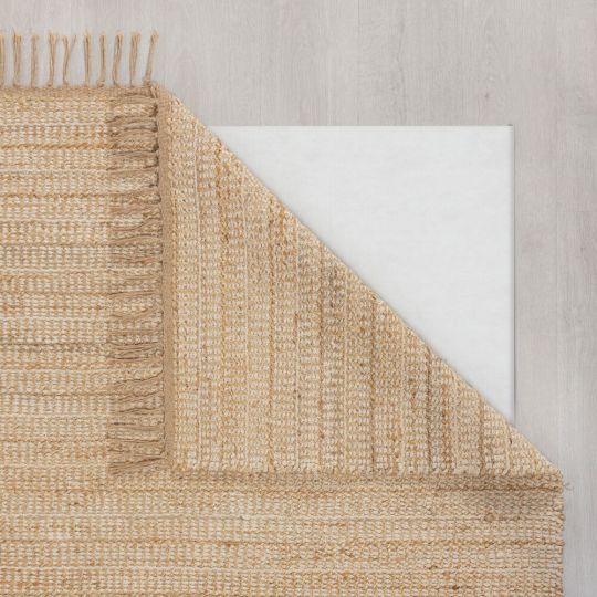 Alfombra Chenilla Algodón y Yute ARROW Beige
