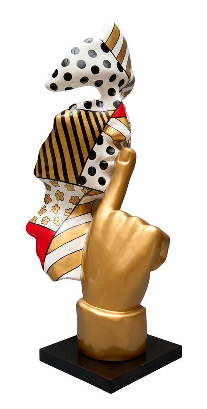 Sculpture géante moderne SILENCE POP - 1m50