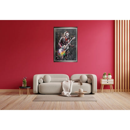 Tableau cadre en bois ROCK ATTITUDE