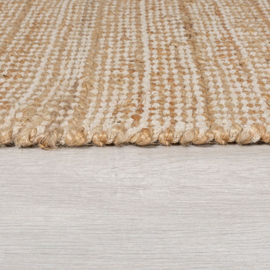 Alfombra Chenilla Algodón y Yute ARROW Beige