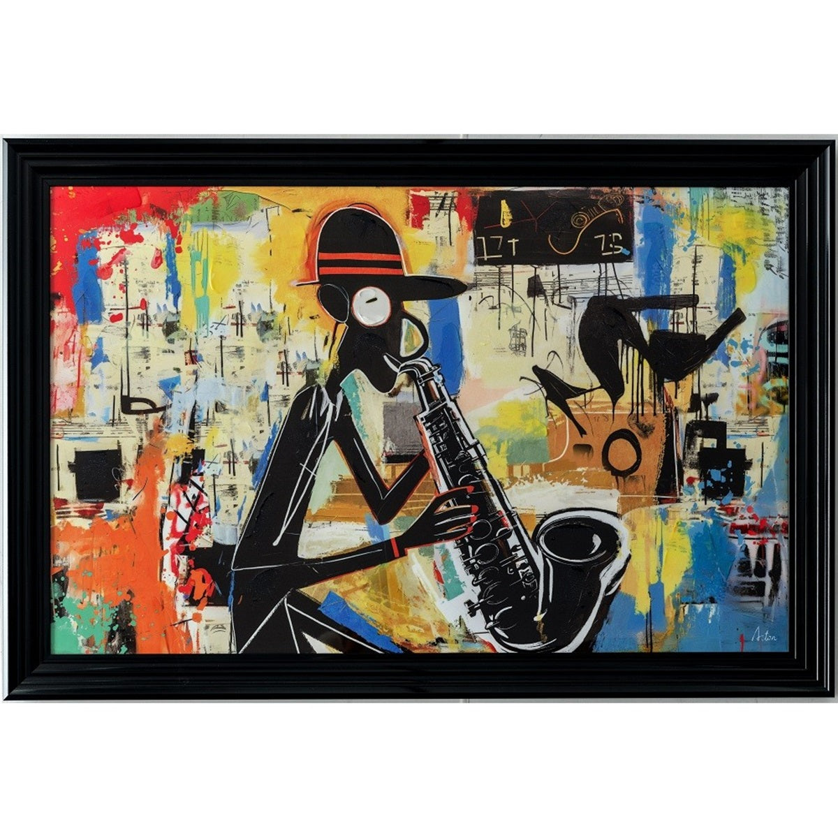 Tableau cadre en bois SAXO MAN