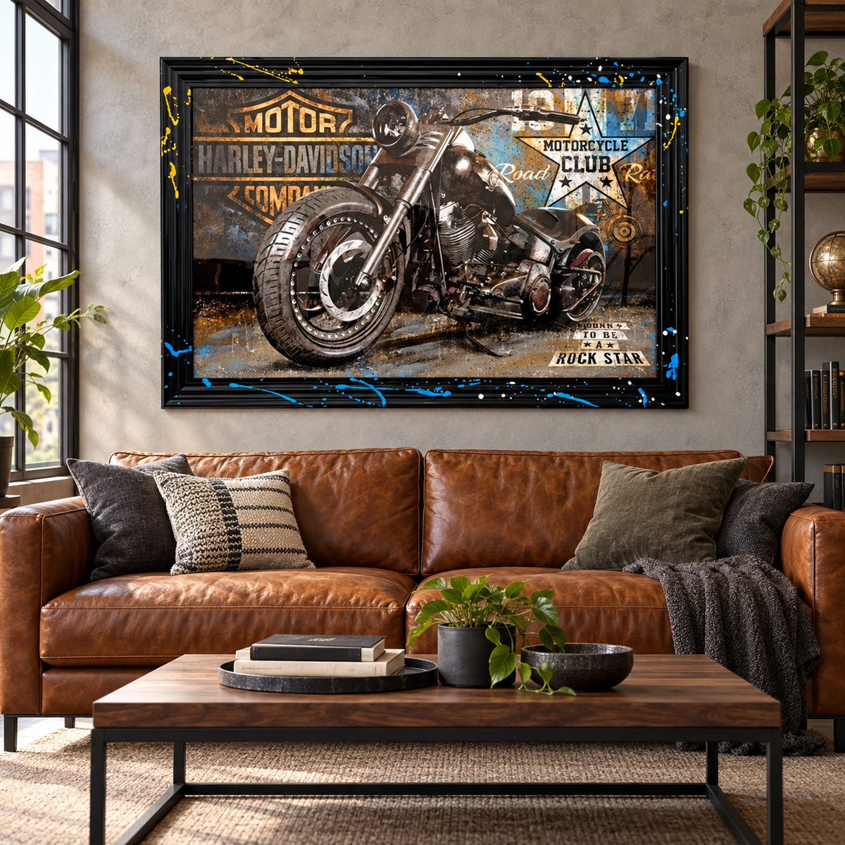 Tableau cadre en bois HARLEY