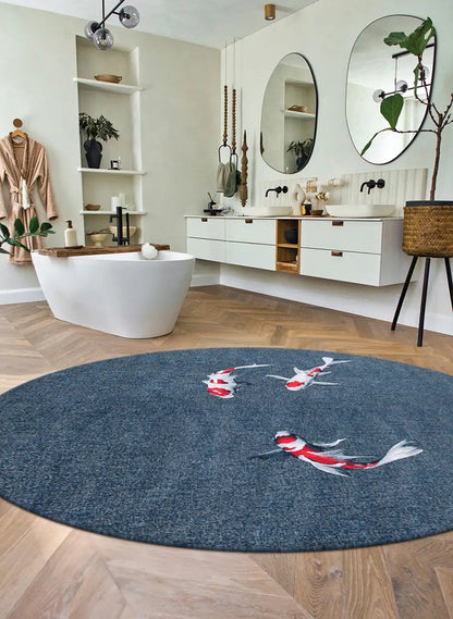 Tapis de salon et chambre tissé plat PONDY