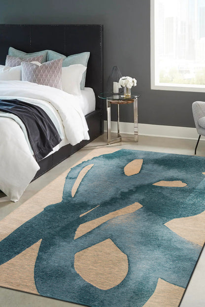 Tapis de salon moderne tissé plat YOYO
