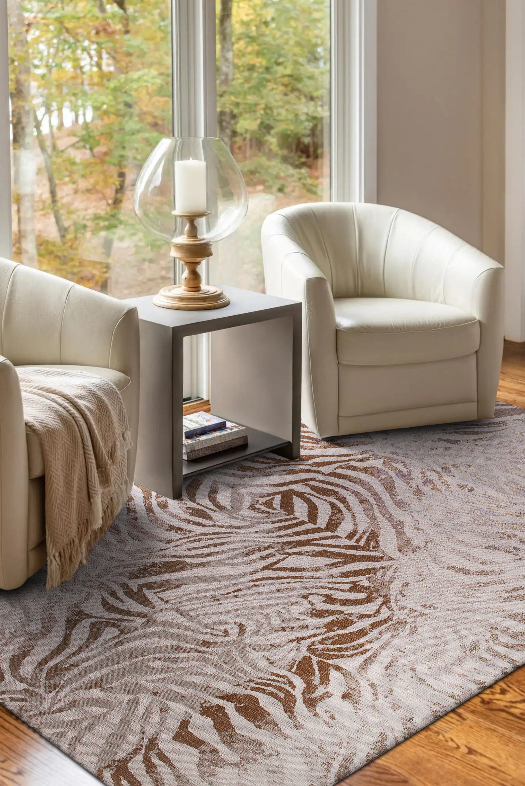 Alfombra moderna de tejido plano para sala de estar SAVANE