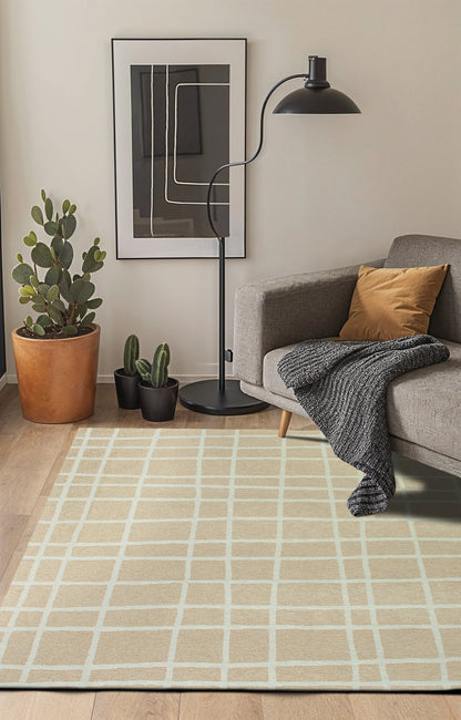 Tapis de salon moderne tissé plat VERO