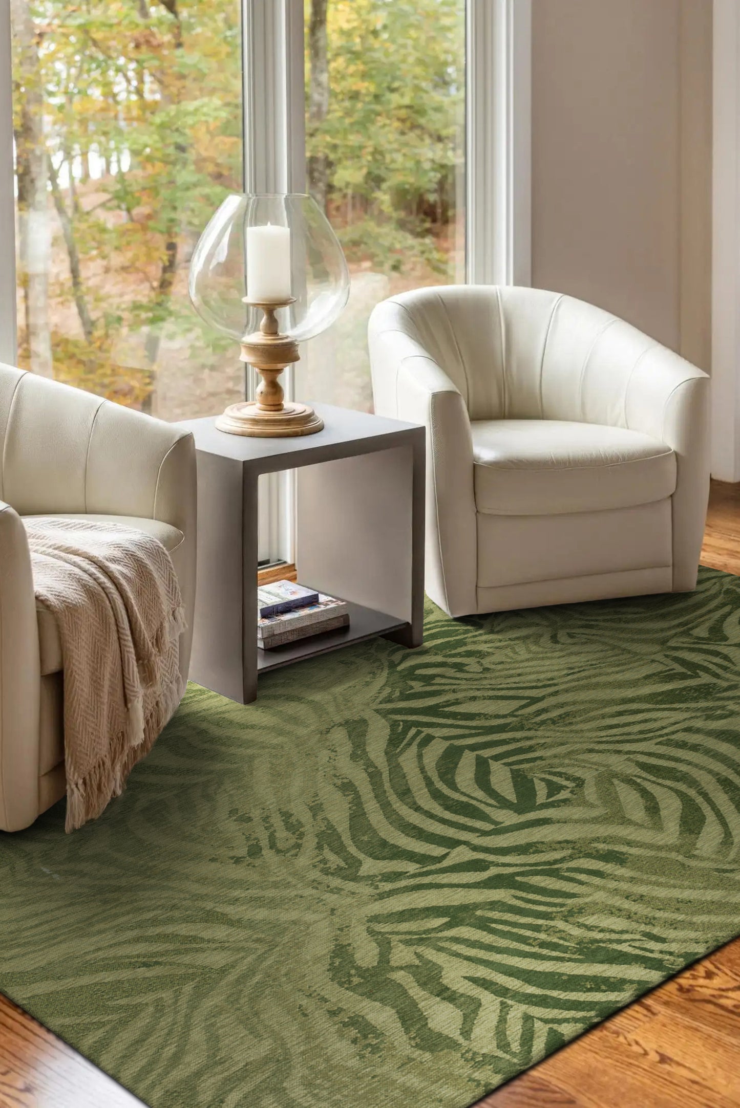 Tapis de salon moderne tissé plat SAVANE