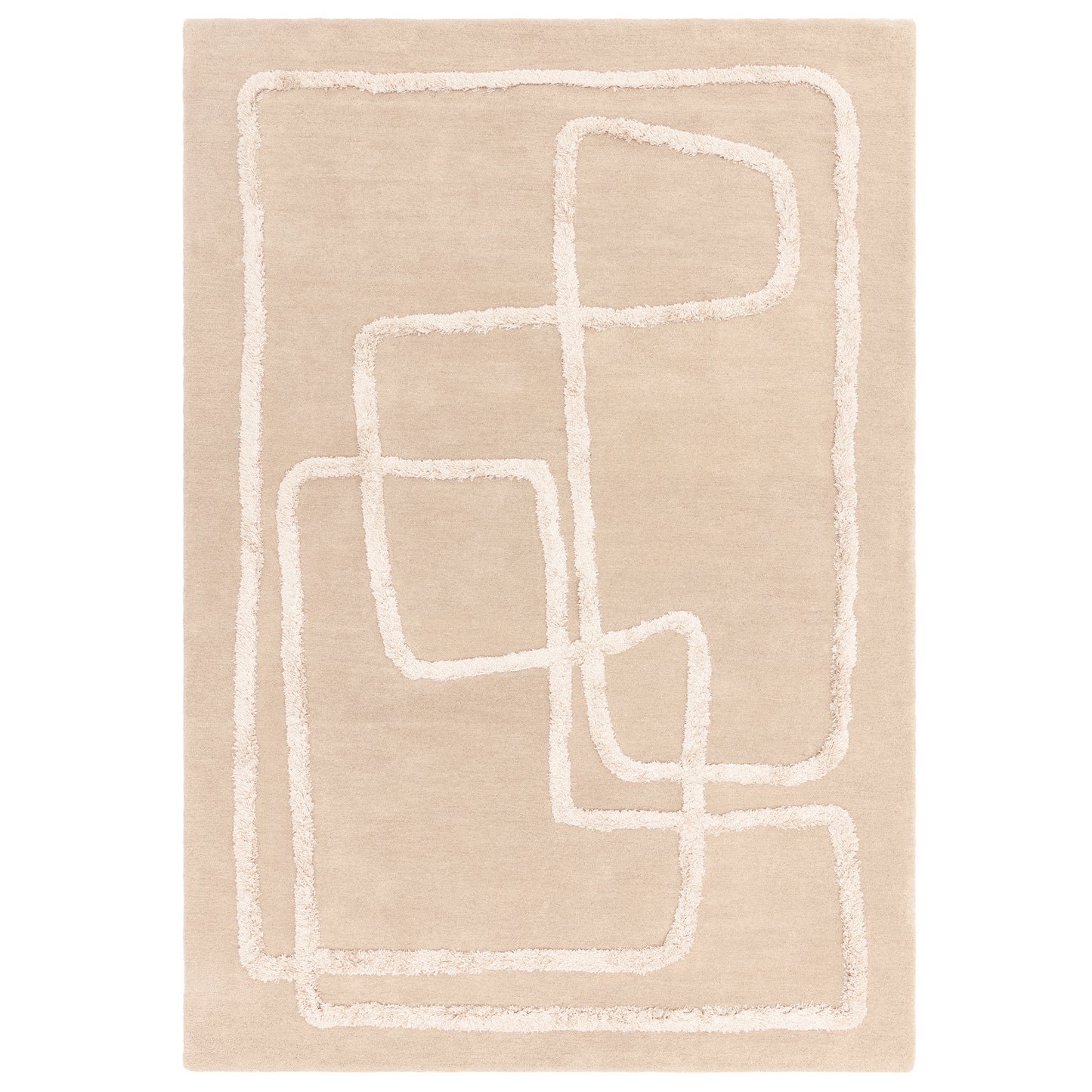 Tapis de salon moderne en laine ETERNITY