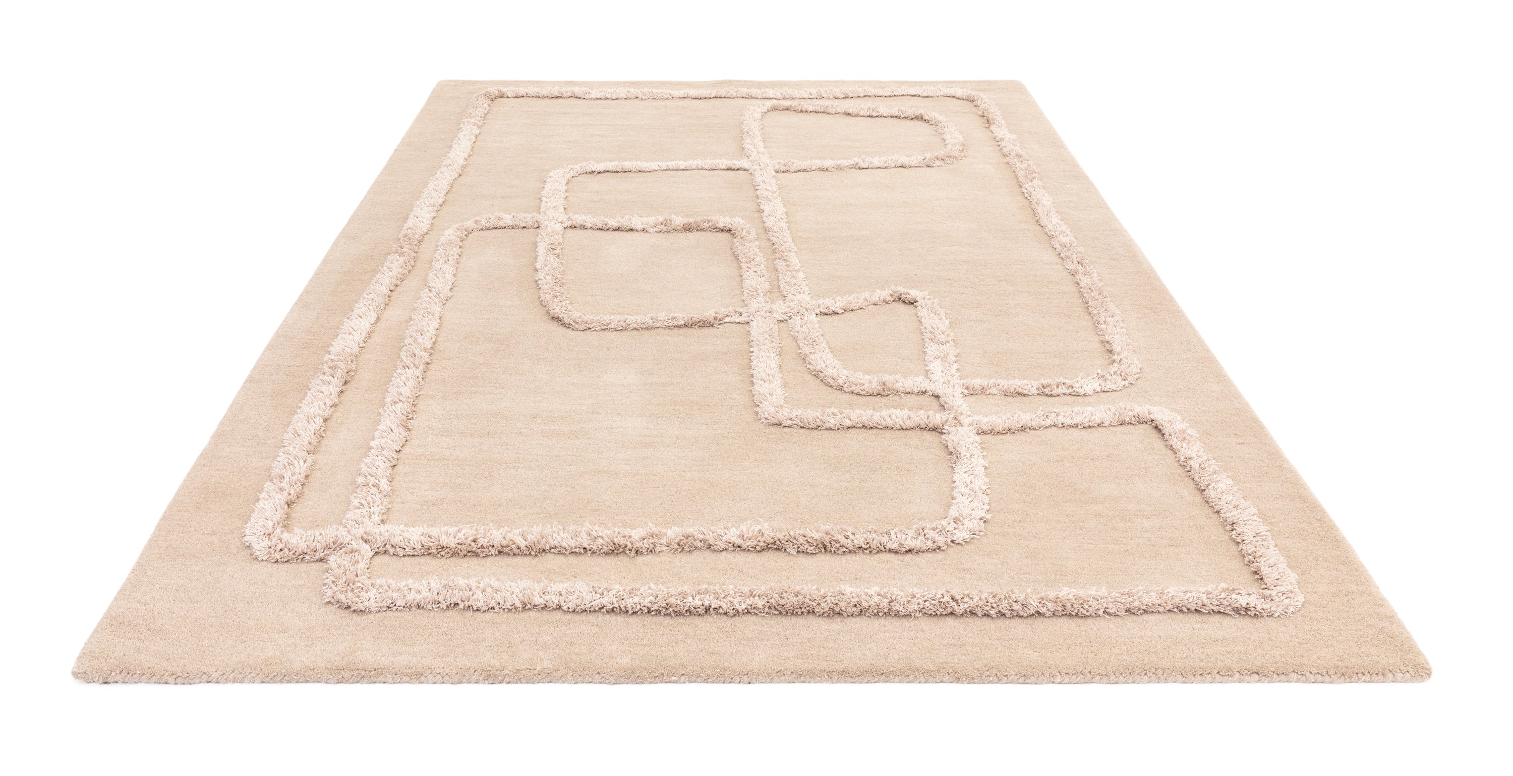Alfombra moderna de lana para sala de estar ETERNITY