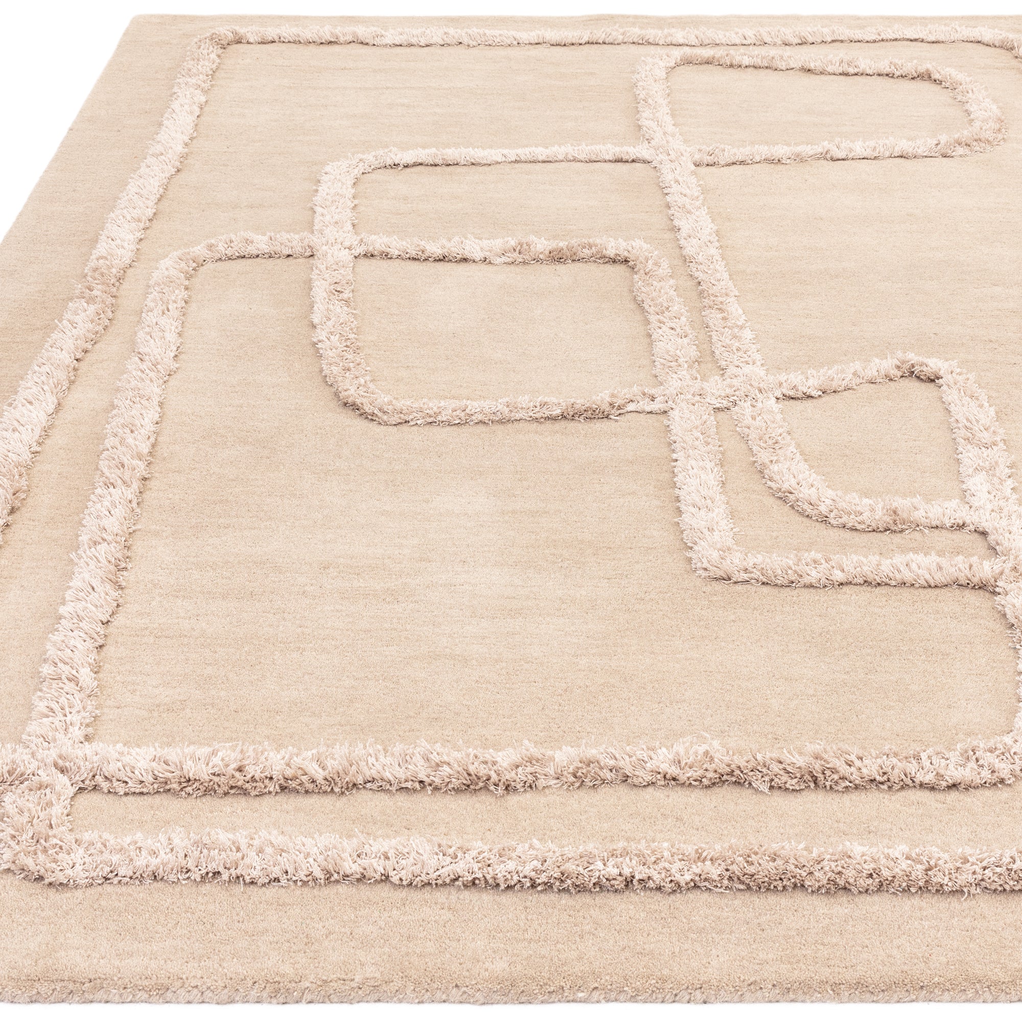 Alfombra moderna de lana para sala de estar ETERNITY