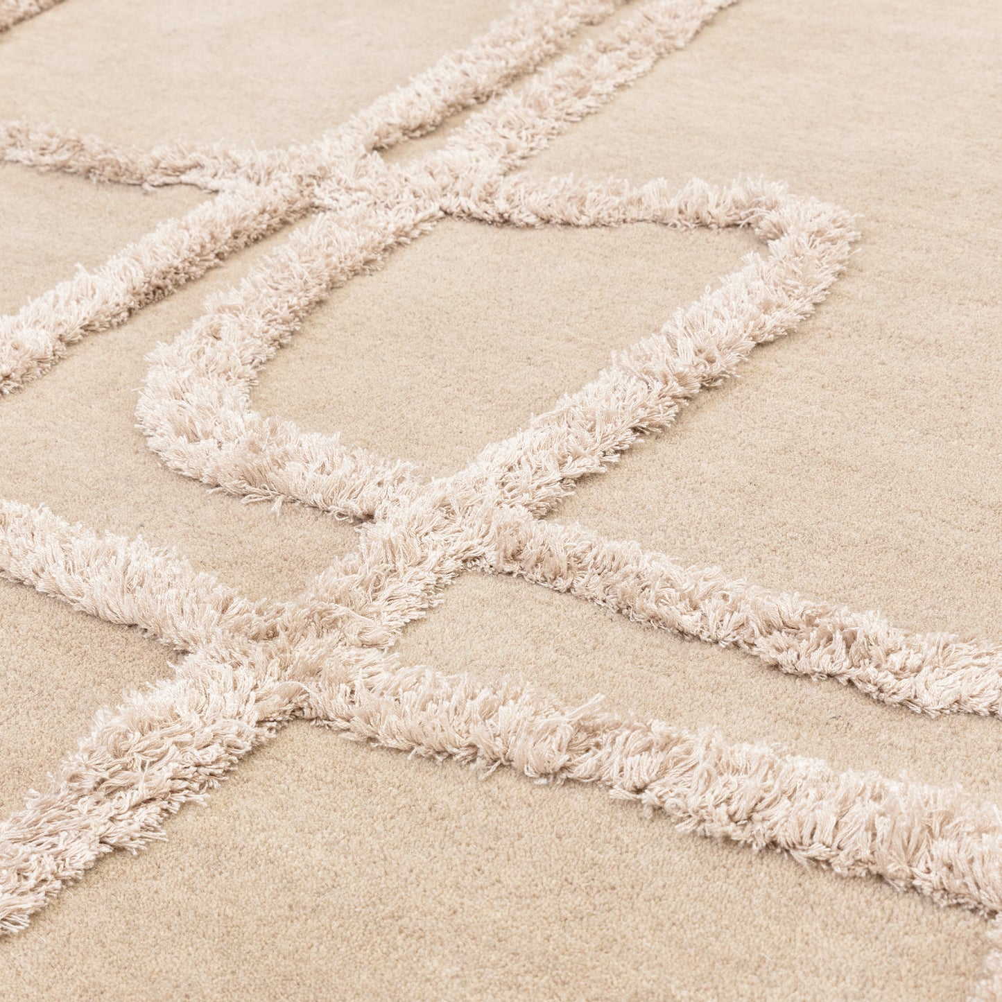 Tapis de salon moderne en laine ETERNITY