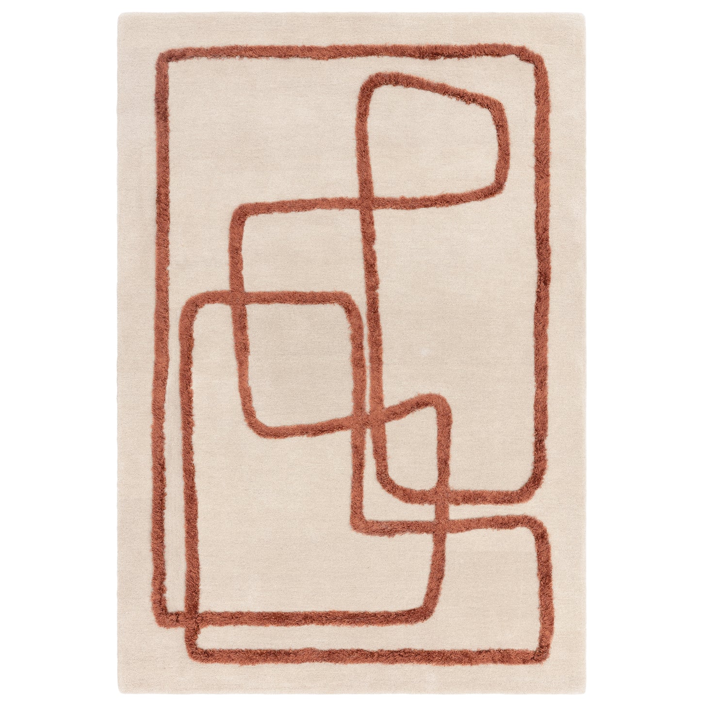 Tapis de salon moderne en laine ETERNITY