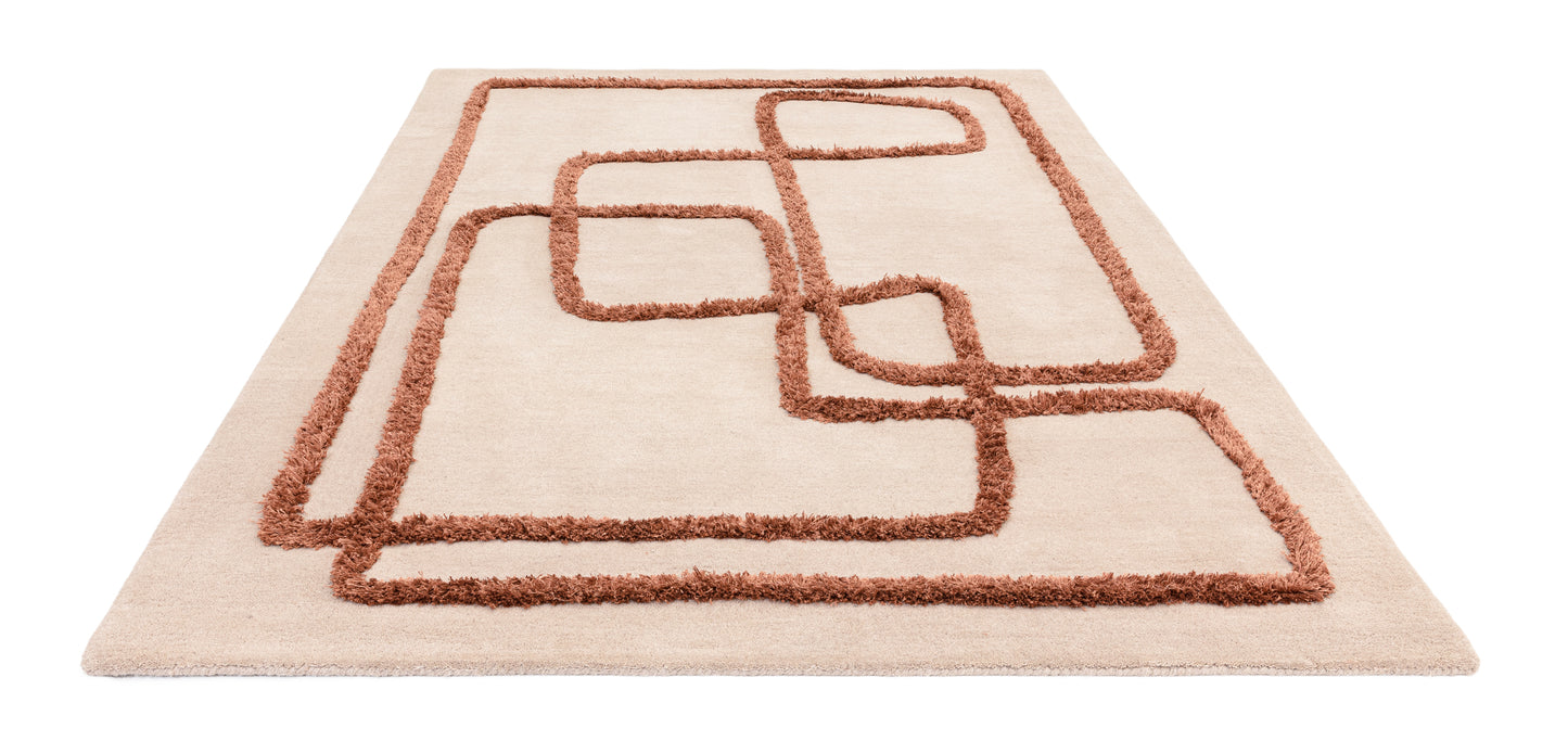 Tapis de salon moderne en laine ETERNITY