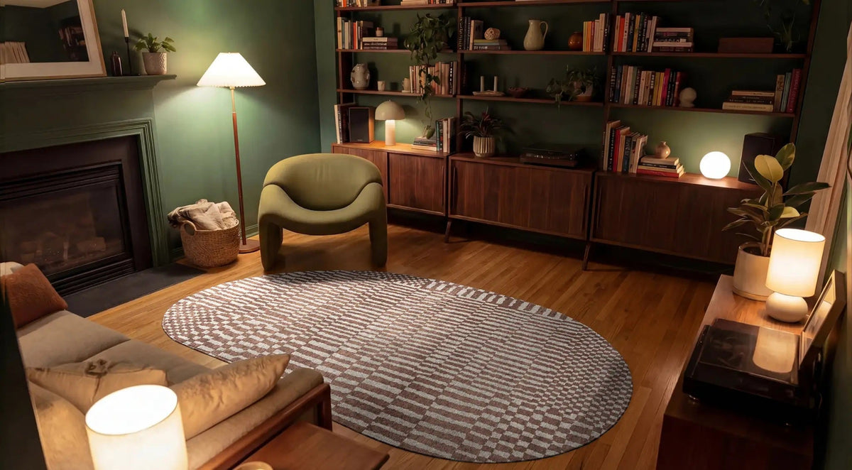 Tapis tissé plat moderne BERBER STRUCTURES