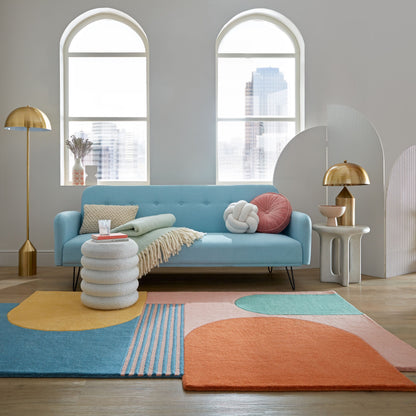 Tapis de salon moderne pure laine FORMAL MULTI