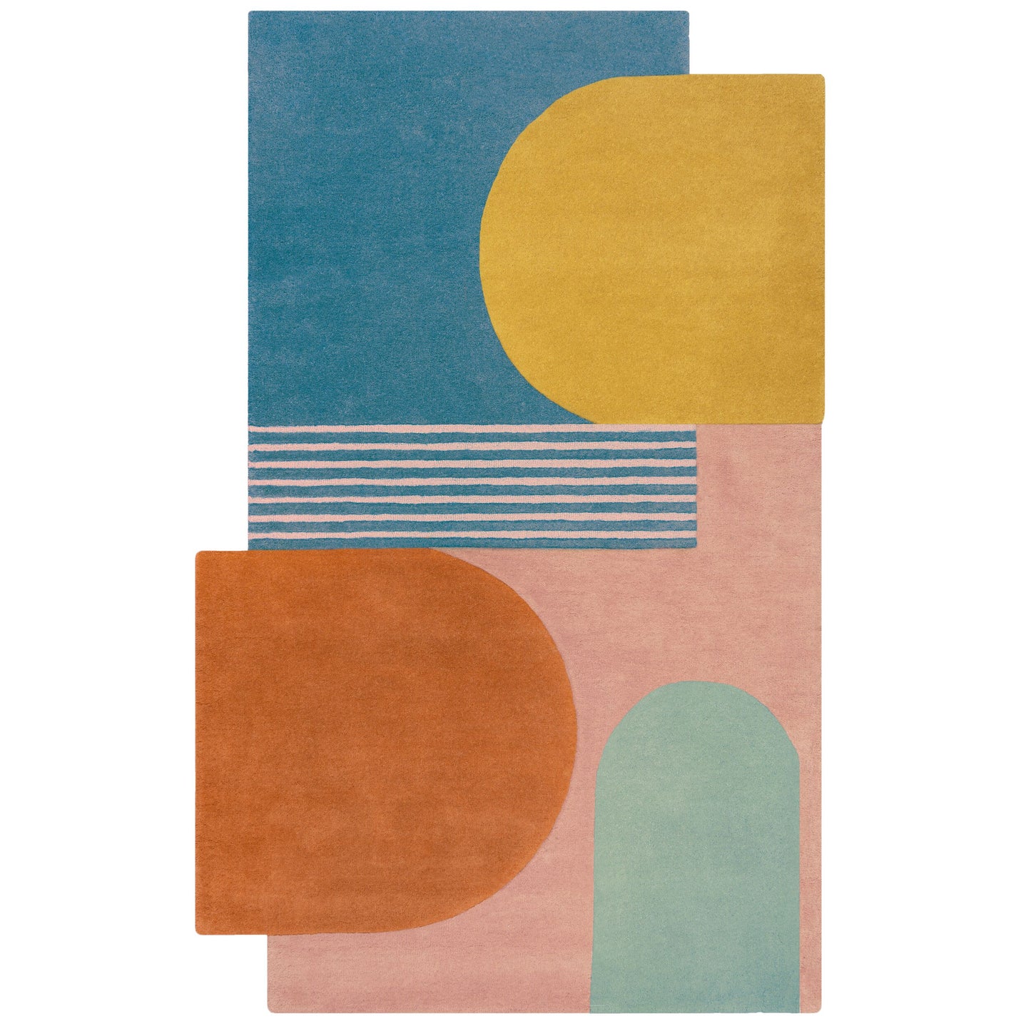 Tapis de salon moderne pure laine FORMAL MULTI