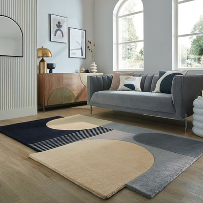 Tapis de salon moderne pure laine FORMAL MULTI