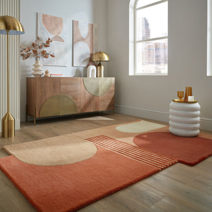 Tapis de salon moderne pure laine FORMAL MULTI