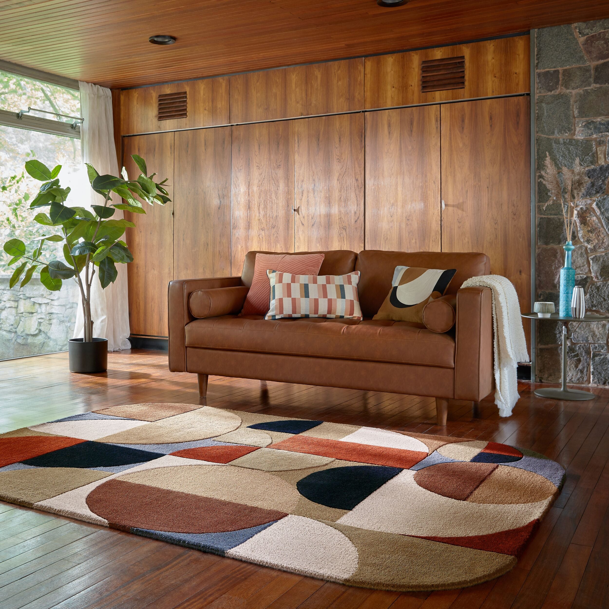 Tapis de chambre et salon en laine MANI