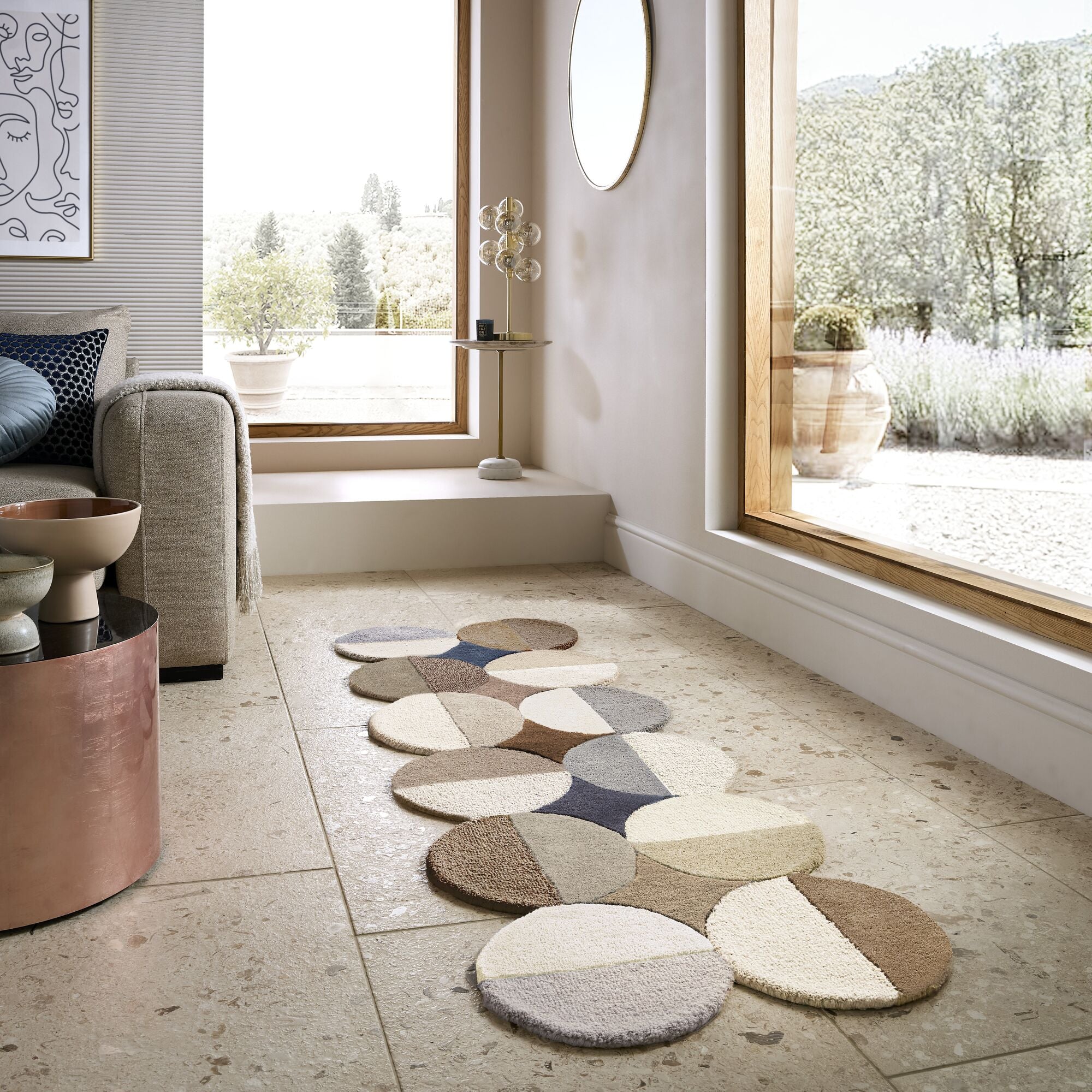 Tapis de couloir en laine CONIC