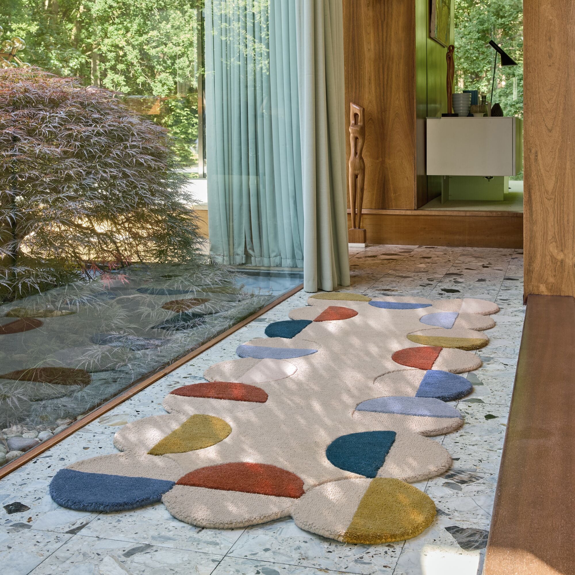 Tapis de couloir en laine SMOOTHY