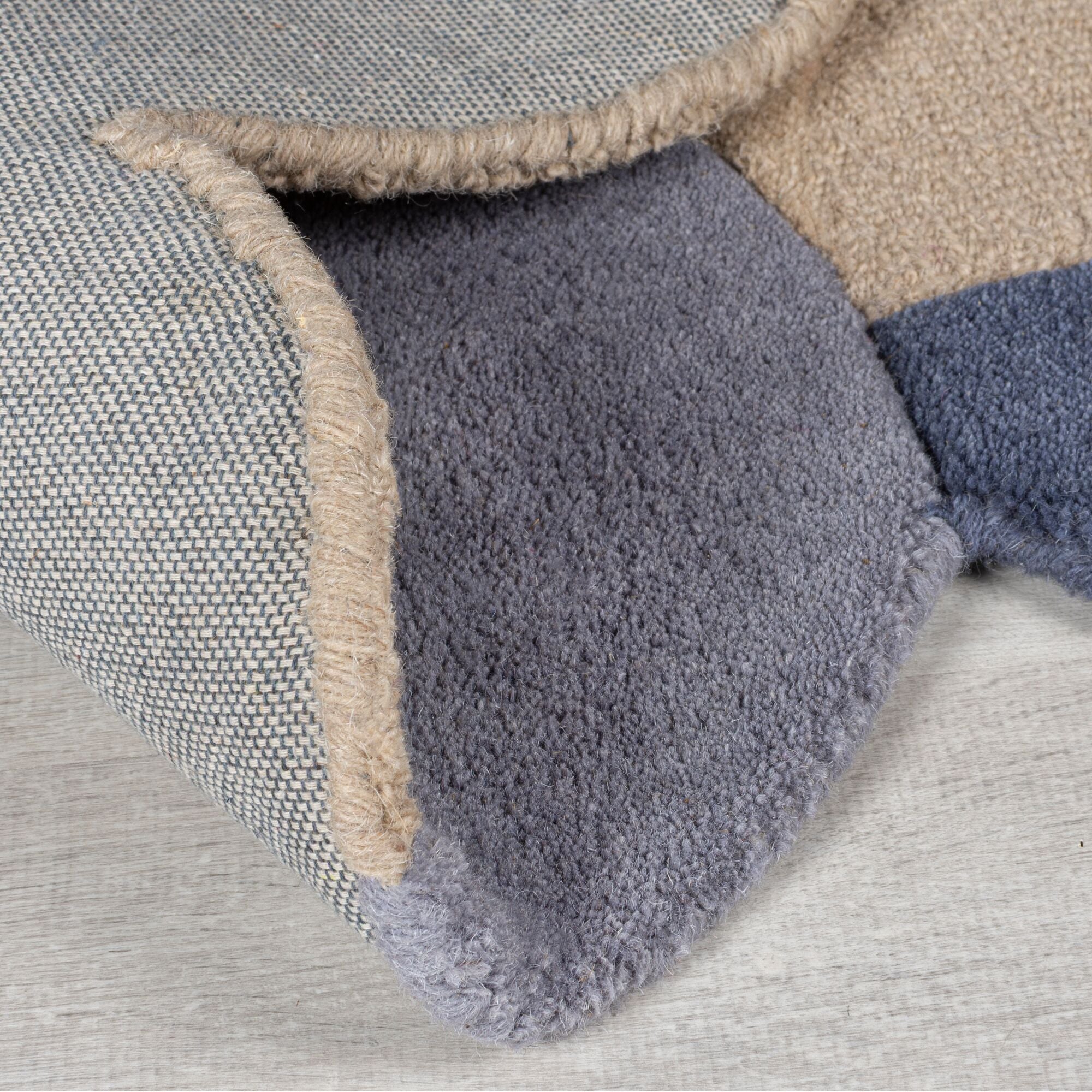 Tapis rond en laine BUTTY