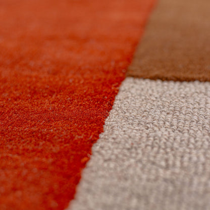 Tapis rond en laine BUTTY
