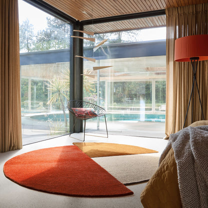 Tapis rond en laine BUTTY