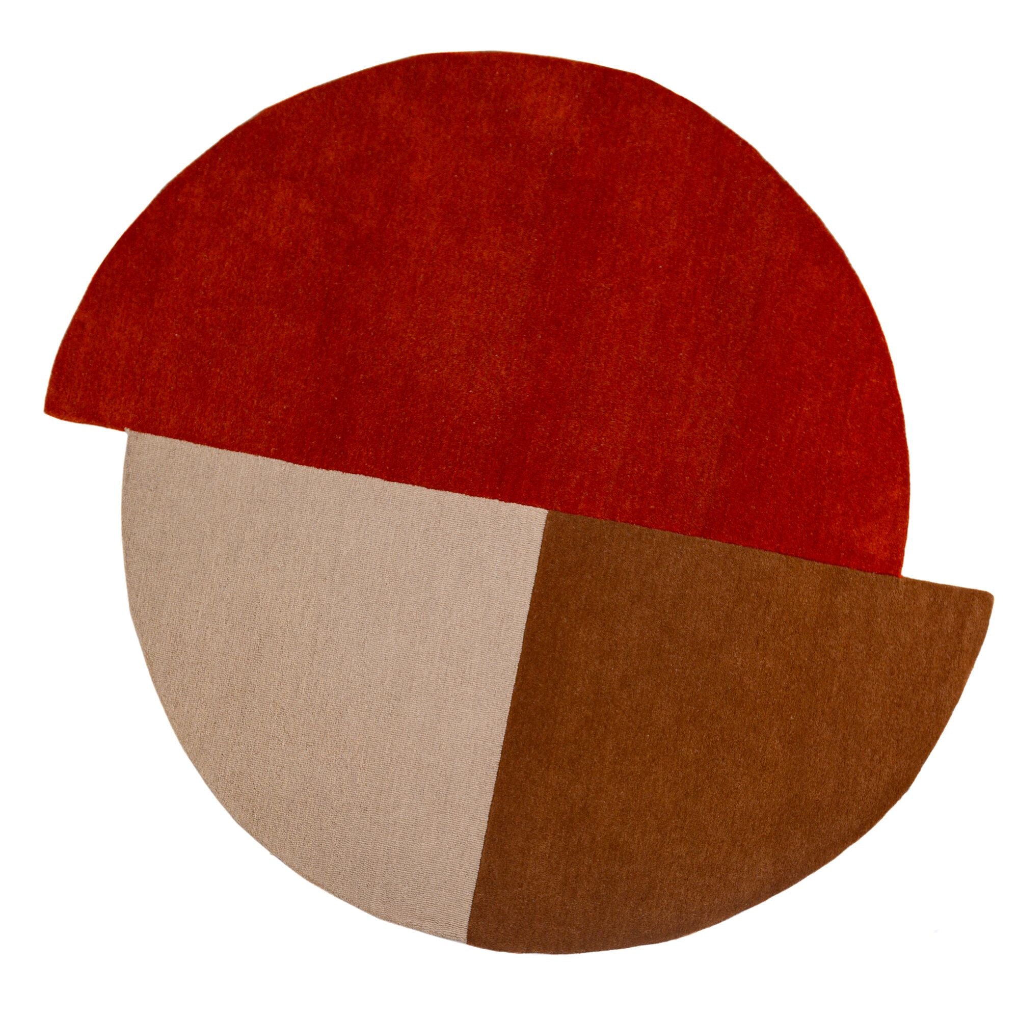 Tapis rond en laine BUTTY