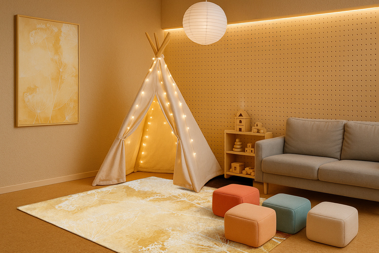 Tapis salon et chambre tissé plat FLEA