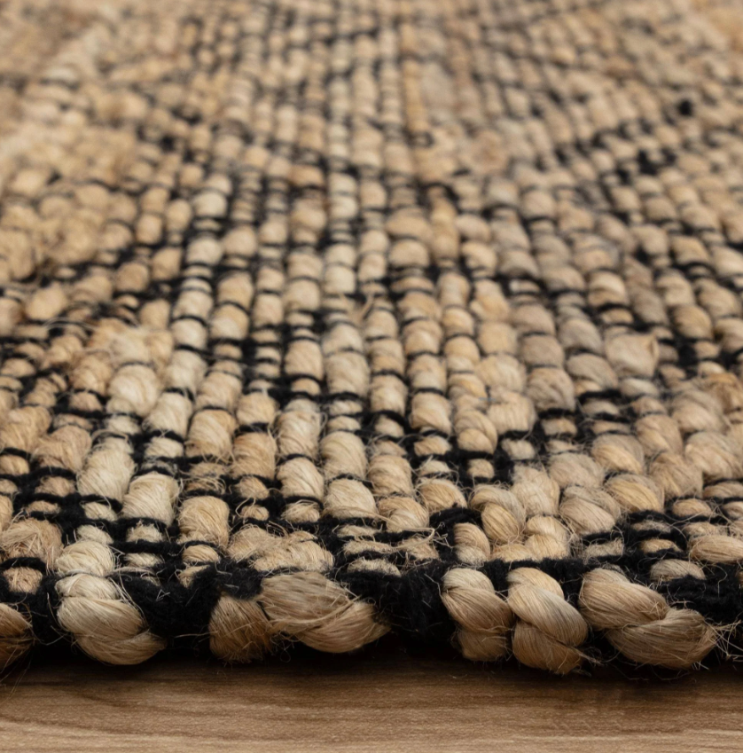 Tapis de salon et chambre en jute SEHRA