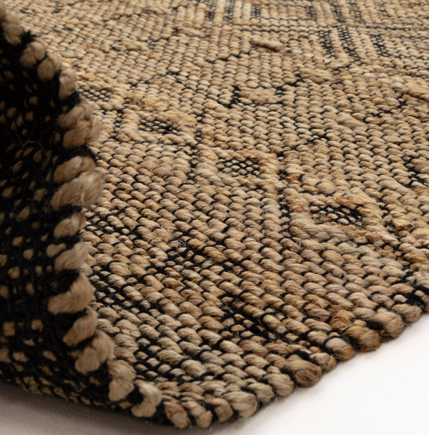 Tapis de salon et chambre en jute SEHRA